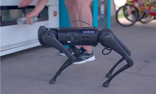 Вау! Робот. Аренда Unitree Go1 / Go1 робота собаки для рекламных компаний BTL.