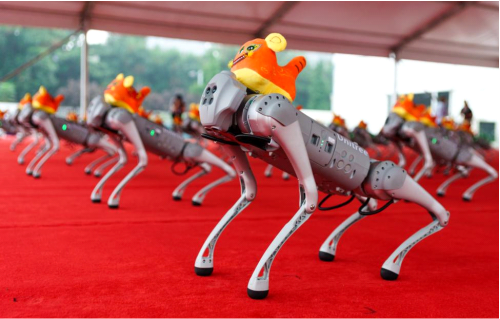 Вау! Робот. Аренда Unitree Go1 / Go1 робота собаки на корпоративные мероприятия.